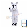 Tame Horse With Black Horn Mascot Costume