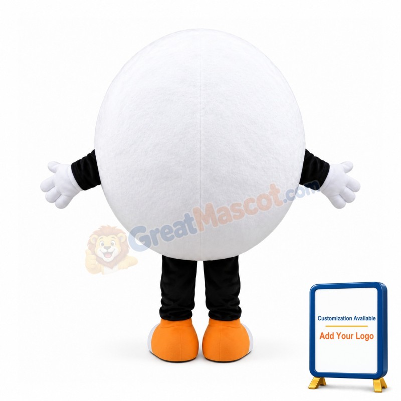 Cartoon Eyeball With Blue Pupil Mascot Costume