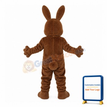 Large Brown & Yellow Rabbit Mascot Costume