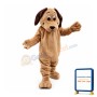 Brown Dog With Flat Mouth Mascot Costume