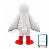 Sluggish Long Fur White Bird Mascot Costume