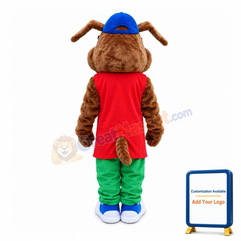 Cool Hiphop Dog With Sunglasses Mascot Costume