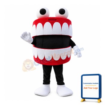 Funny Neat Teeth Mascot Costume