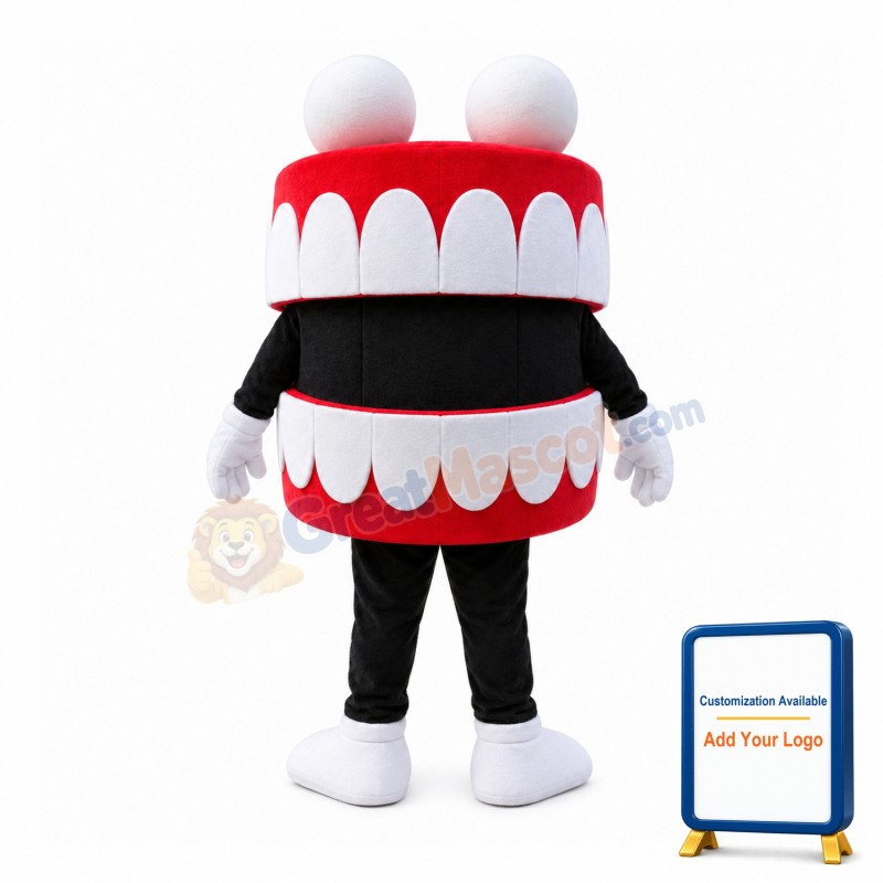 Funny Neat Teeth Mascot Costume