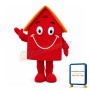 Solid Red House Mascot Costume