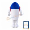 Blue Rocket Ready To Launch Mascot Costume
