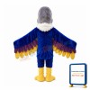Winged Eagle With Grey Head Mascot Costume
