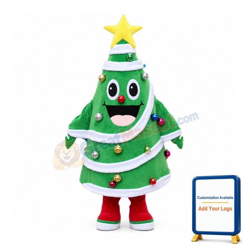 Hanging Decorated Christmas Tree Mascot Costume