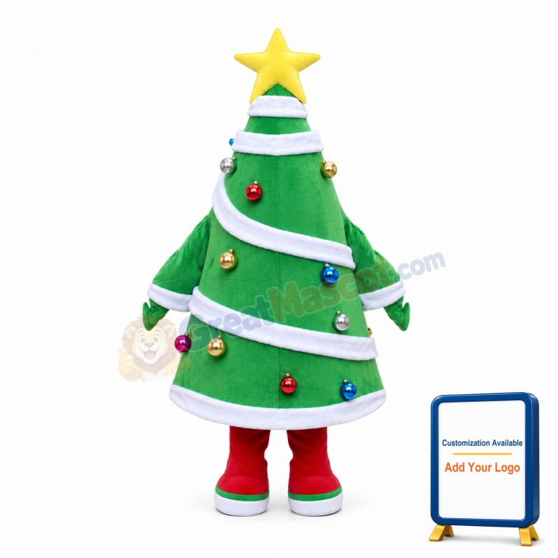 Hanging Decorated Christmas Tree Mascot Costume