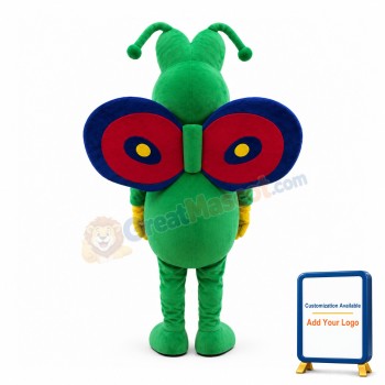 Beautiful Green Butterfly Mascot Costume