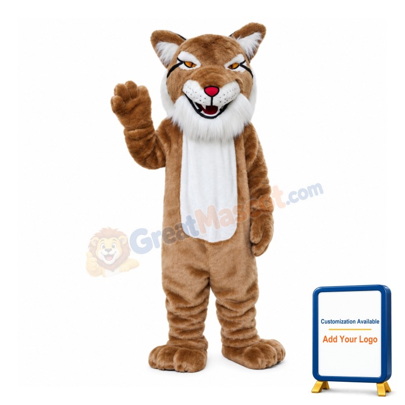 Ecstatic Laughing Tiger Mascot Costume
