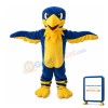 Blue Bird With Yellow Beak Mascot Costume