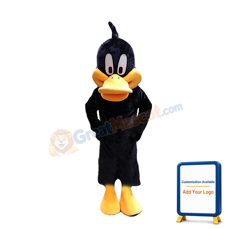 Black Duck Over The Moon Mascot Costume