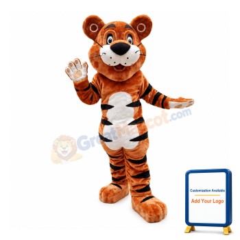 Happy Dancing Tiger Mascot Costume