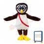 Owl Tied With Red Rope Mascot Costume