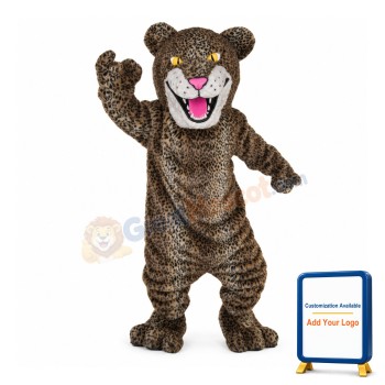 Pink Nose Leopard Mascot Costume