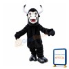 Steady Black Cattle Mascot Costume
