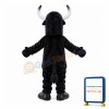 Steady Black Cattle Mascot Costume