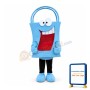 Sky Blue Tote Bag Mascot Costume