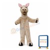 Walking Style Light Brown Alpaca Mascot Costume