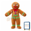 Gingerbread Man With Colorful Frosting Mascot Costume
