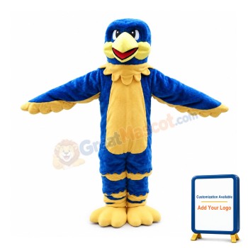 Convivial Blue & Yellow Bird Mascot Costume