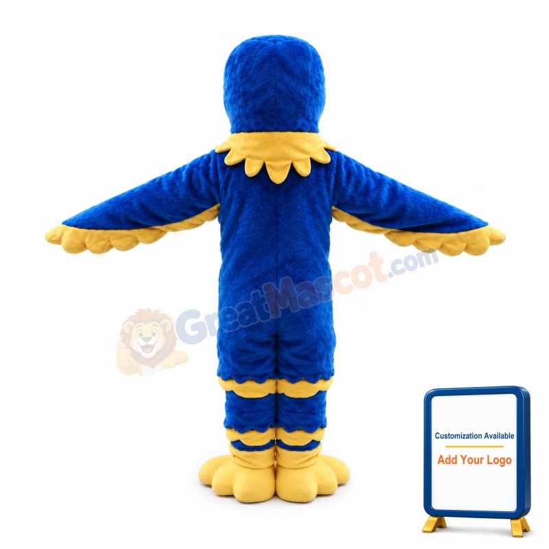 Convivial Blue & Yellow Bird Mascot Costume