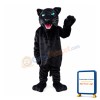 Black Panther With Clear Green Eyes Mascot Costume