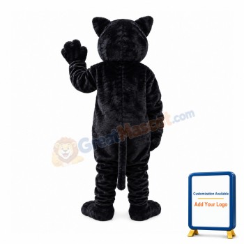 Black Panther With Clear Green Eyes Mascot Costume
