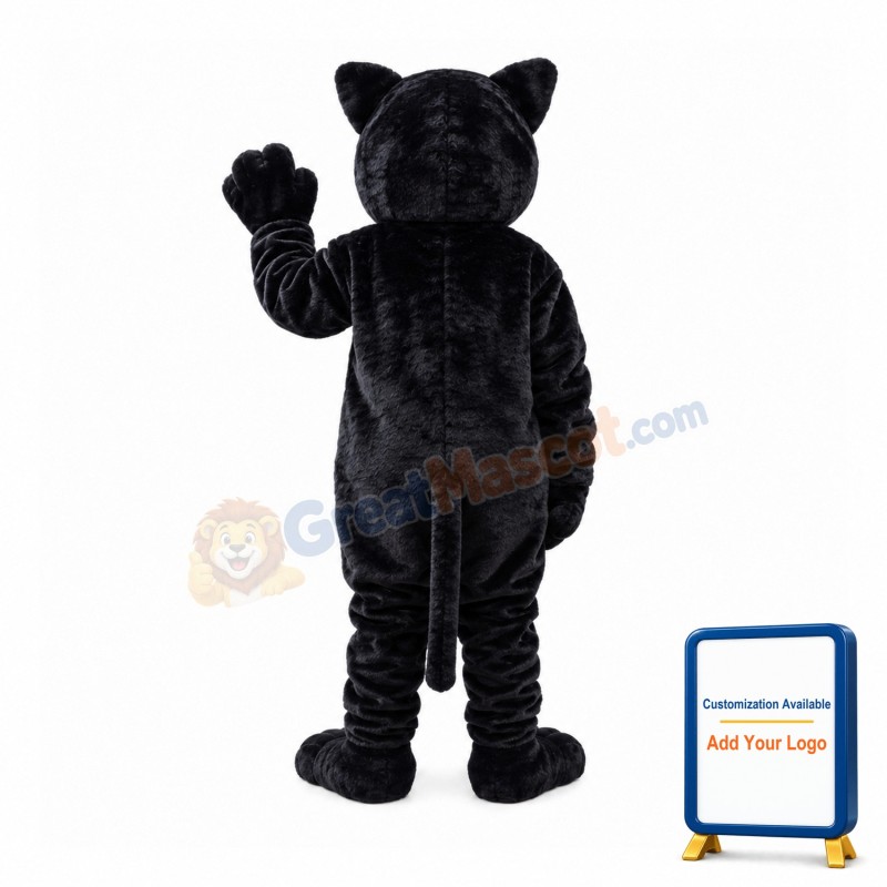 Black Panther With Clear Green Eyes Mascot Costume