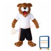Cranky Tiger In White Tights Mascot Costume