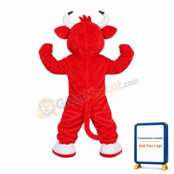 Naughty Red Bull Mascot Costume