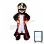 Bearded Pirate With Blindfold Mascot Costume