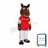 Brown Horse With Blue Eyes Mascot Costume