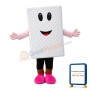 Thick White Latex Mattress Mascot Costume