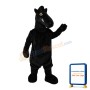 Grumpy Black Dinosaur Mascot Costume
