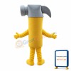 Hammer With Yellow Handle Mascot Costume