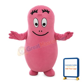 Wise Pink Barbapapa Mascot Costume