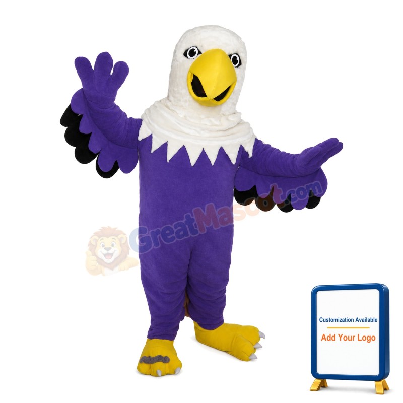 Spiritual Blue Eagle Mascot Costume