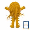 Big Face Monster With Yellow Hair Mascot Costume