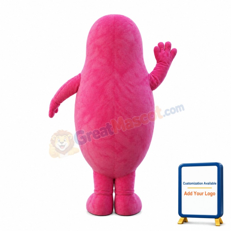 Warm-hearted Pink Barbapapa Mascot Costume