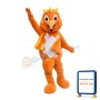 Excited Pointed Nose Fox Mascot Costume