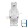 Thick Long Fur Polar Bear Mascot Costume