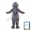 Peaceful Bright Gray Dolphin Mascot Costume