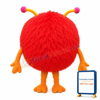 Colorful Square Body Doll Mascot Costume