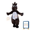 Standing Horse With Erect Horsehair Mascot Costume