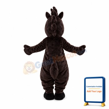 Standing Horse With Erect Horsehair Mascot Costume