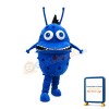 Scary Blue Bacterial Organism Mascot Costume