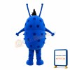 Scary Blue Bacterial Organism Mascot Costume