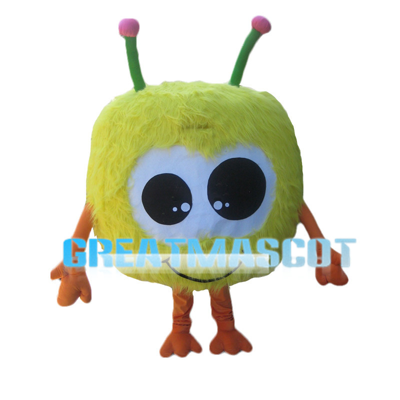 Colorful Square Body Doll Mascot Costume